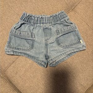 Easy Peasy Toddler Girls Blue Denim Shorts